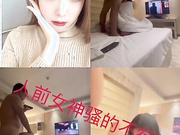 珠海骚货徐佳莹人前女神背后骚的不行 按住在床上狠狠插入，求饶的叫声骚死了